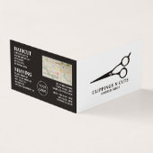 Logo "Scheren" Männerbriefe - detaillierte Loyalit Visitenkarten (Vorderseite)