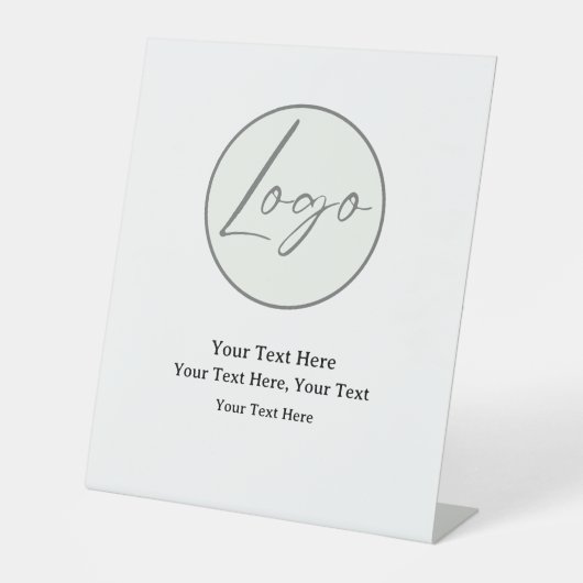 Logo-Schild Sockelschild (Vorderseite)