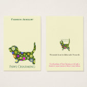 Logo-Schmuck-Display-Karten zum Stanzen (Vorne & Hinten)