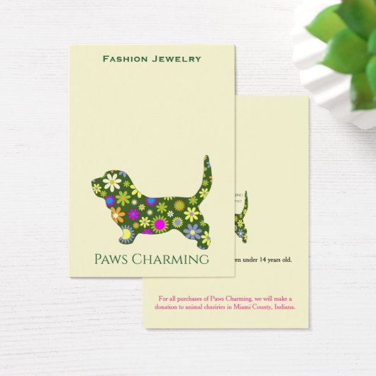 Logo-Schmuck-Display-Karten zum Stanzen (Schreibtisch)