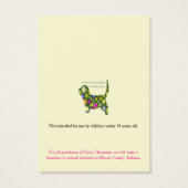 Logo-Schmuck-Display-Karten zum Stanzen (Rückseite)