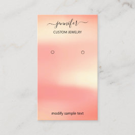 Logo-Schmuck-Karte Social Media-Rose Blush Visitenkarte