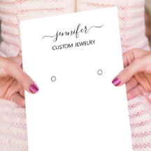 Logo-Schmuck-Karte Social Media Schwarz-weiß