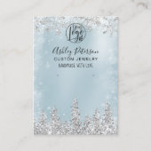 Logo-Schmuck-Ohrring-Schmuck für Blue Eis Glitzer Visitenkarte (Vorderseite)