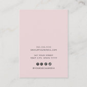 Logo Schmuck schwarze Halskette Ohrring-Anzeige hi Visitenkarte (Rückseite)