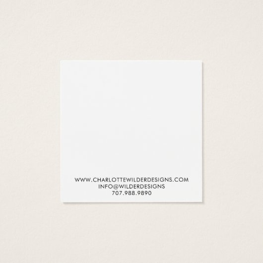 Logo-Schmuckkarte (Rückseite)