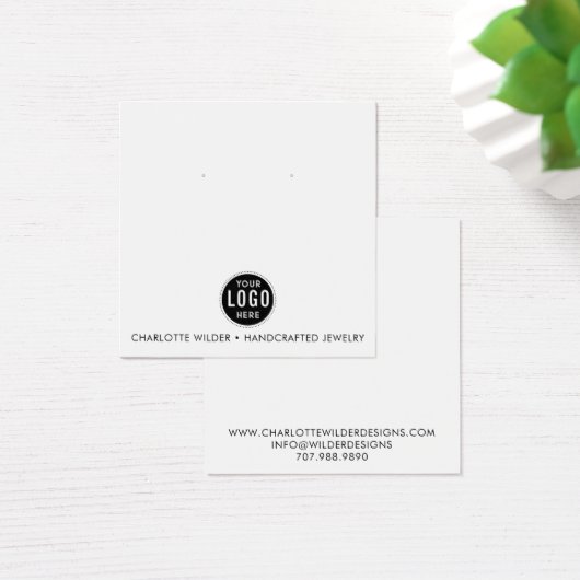 Logo-Schmuckkarte (Schreibtisch)