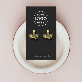 Logo-Schmuckkarte für Schwarz Visitenkarte