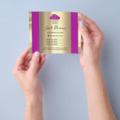 Logo Schönheitssalon Süßgebäck Preisliste Flyer (Gruppe)