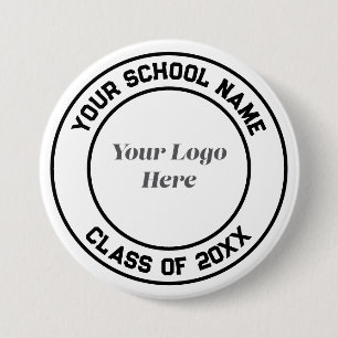 Logo School Name Senior Grad Gastgeschenk Keepake Button