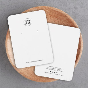 Logo-Schreibmaschinen-Ohrhänger-Displaykarte