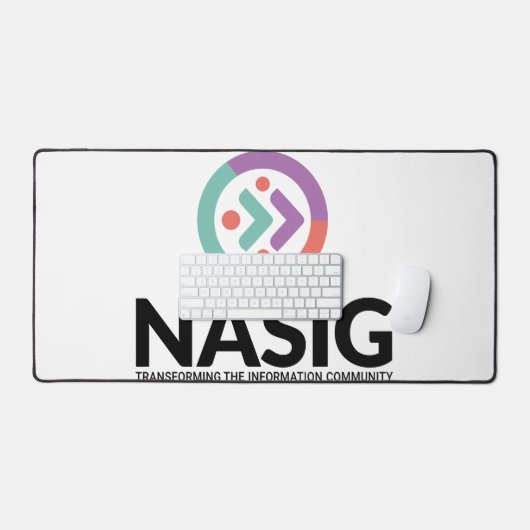 Logo-Schreibtisch - Logo oben Schreibtischunterlage (Tastatur & Maus)