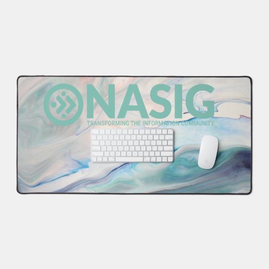 Logo-Schreibtisch mit Hintergrund (grün) Schreibtischunterlage (Tastatur & Maus)