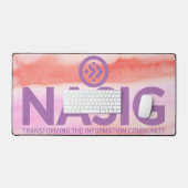 Logo-Schreibtisch mit Hintergrund Schreibtischunterlage (Tastatur & Maus)