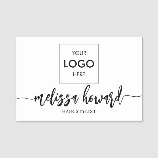 Logo-Schriftzeichen-Tag Namensschild (Vorderseite)