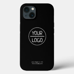 Logo schwarz   Business Minimalistisch iPhone Case