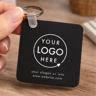 Logo Schwarz Geschäftlich Minimalistisch Schlüsselanhänger