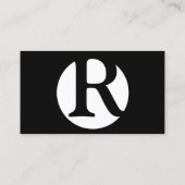 Logo-Schwarz Visitenkarte (Rückseite)