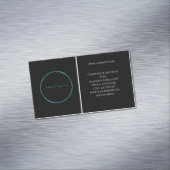 Logo Schwarz-weiß Beruflich Magnetische Visitenkarte (Beispiel)