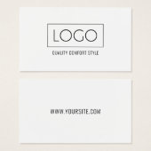 Logo-Schwarz-weiß-Business-Label-Markierung (Vorne & Hinten)
