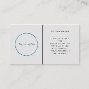 Logo Schwarz Weiß Grau Minimalistisch Professionel Visitenkarte