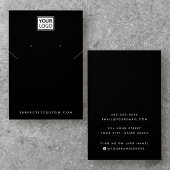 Logo schwarze Halskette Ohrring-Anzeigetafel hinzu