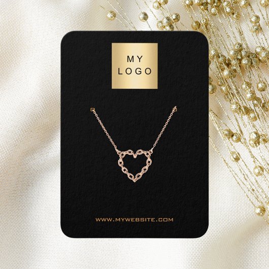 Logo schwarzer Ohrring-Schmuck