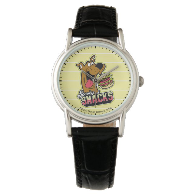 Logo "Scooby-Doo "Scooby Snacks" Armbanduhr (Vorderseite)