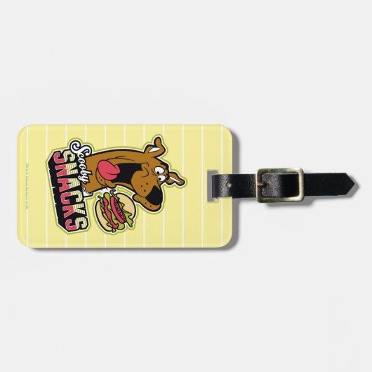 Logo "Scooby-Doo "Scooby Snacks" Gepäckanhänger (Vorderseite horizontal)