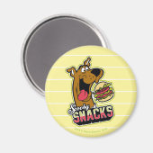 Logo "Scooby-Doo "Scooby Snacks" Magnet (Vorderseite/Rückseite)