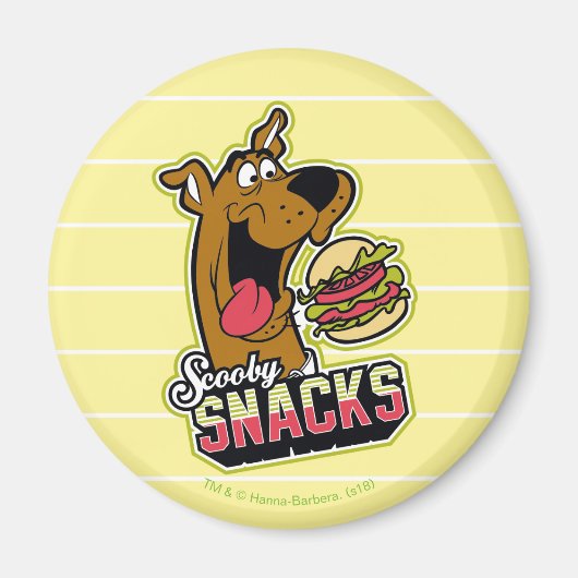 Logo "Scooby-Doo "Scooby Snacks" Magnet (Vorne)
