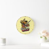 Logo "Scooby-Doo "Scooby Snacks" Runde Wanduhr (Zuhause)
