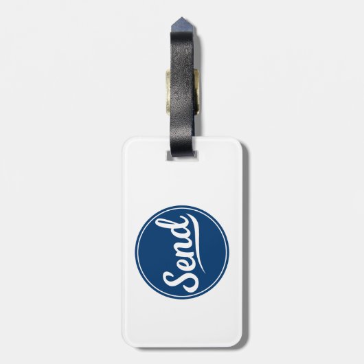 Logo senden gepäckanhänger (Rückseite vertikal)