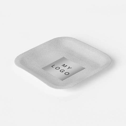 Logo-Servietten Pappteller (Gewinkelt)