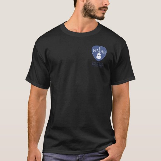 Logo-Shirt das HVBS der Männer schwarzes T-Shirt (Vorderseite)