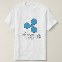Logo-Shirt der Kräuselungs-XRP - Weiß