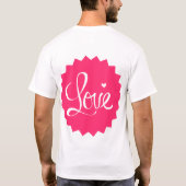 Logo-Shirt für Herzdesign T-Shirt (Rückseite)