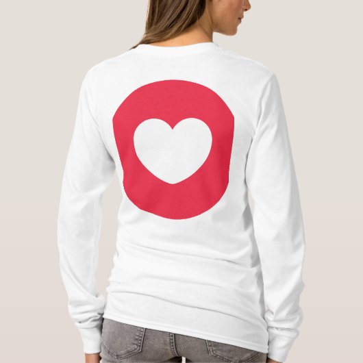 Logo-Shirt für Herzdesign T-Shirt (Rückseite)