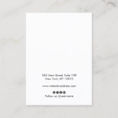 Logo-Signatur-Skript für Weißer Ohrring-Schmuck hi Visitenkarte (Rückseite)