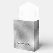 Logo silber Glitzer Tropfen Rote Schönheitssalon Geschenkschachtel (Geöffnet)