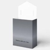 Logo silber Glitzer Tropfen Schönheitssalon Geschenkschachtel (Geöffnet)