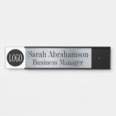 Logo Silver Corporate Business Office Türsignierun Türschild (Vorderseite )