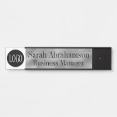 Logo Silver Corporate Business Office Türsignierun Türschild (Vorderseite )