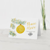 Logo Simple Christmas Yellow Decor Business (Vorderseite)