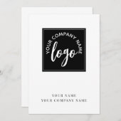 Logo Simple Note Card Mitteilungskarte (Vorne/Hinten)
