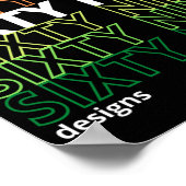 Logo "SIXTYNINE DESIGNS" Poster (Ecke)