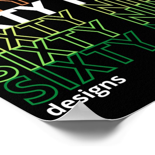 Logo "SIXTYNINE DESIGNS" Poster (Ecke)