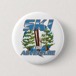 Logo "Ski for Adventure" Button