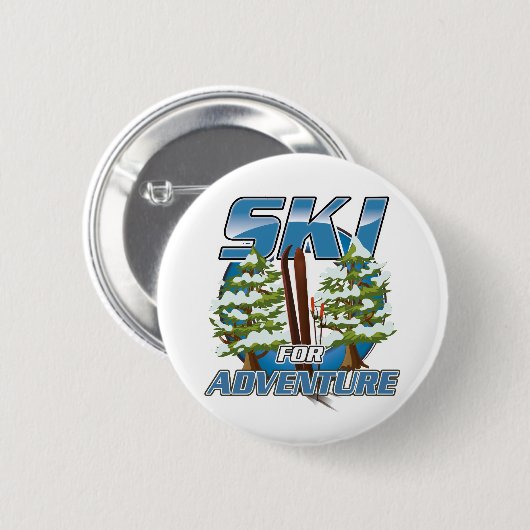Logo "Ski for Adventure" Button (Vorne & Hinten)