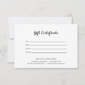 Logo-Skript und Geschenkgutachten für Schreibmasch (Rückseite)